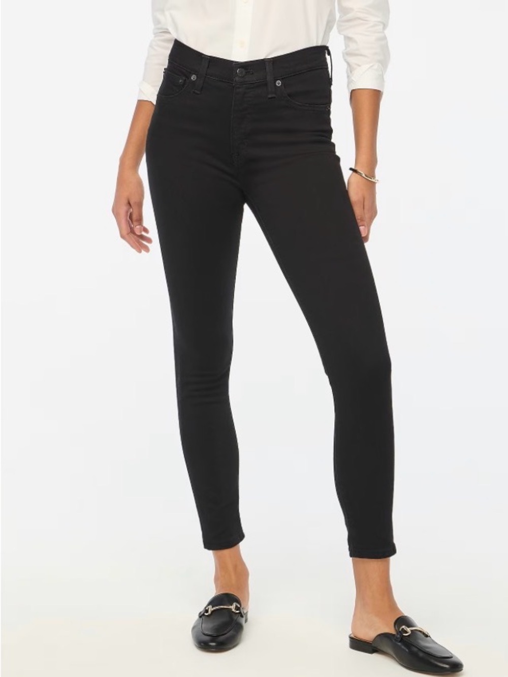 J. Crew Black High-Rise Skinny Jeans